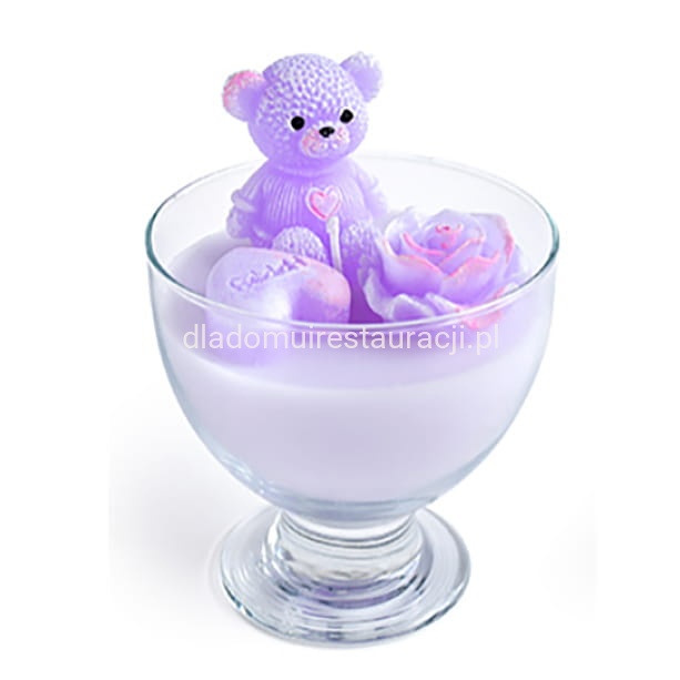 swieca w pucharku miś fioletowy.jpg