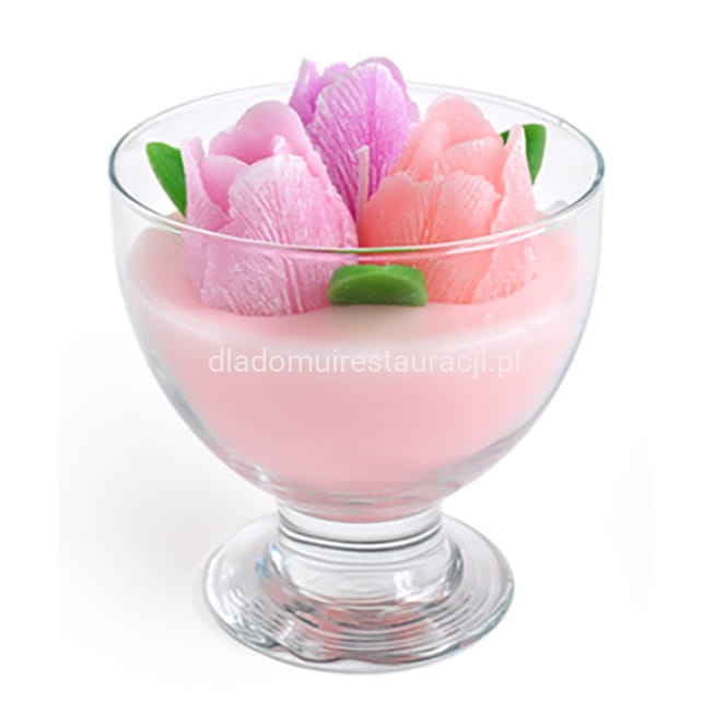 Swieca w pucharku tulipany różowy.jpg