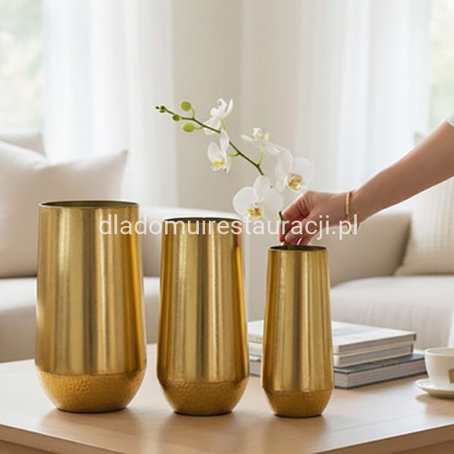 Komplet Osłonek złotych gładkich do kompozycji.2.d.jpg