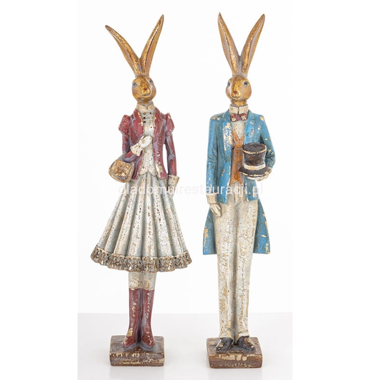 Zające Para z Cylindrem i Torebką.jpg