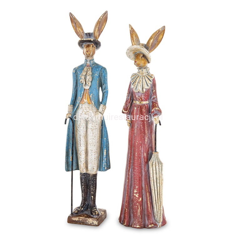 Zające wielkanocne Elegancka Para.jpg