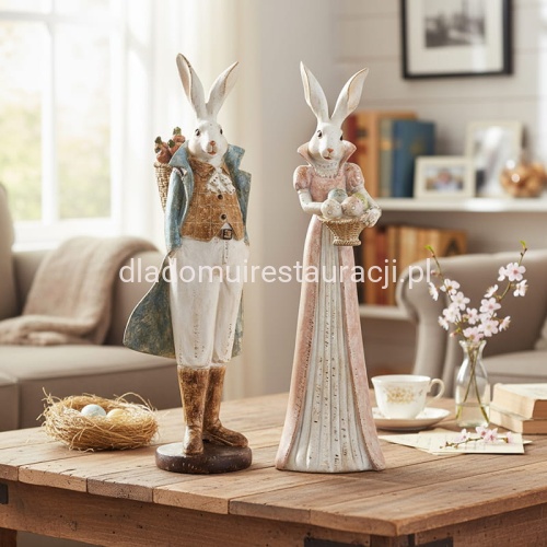 figurki zajace para wielkanocna 39 cm.jpg