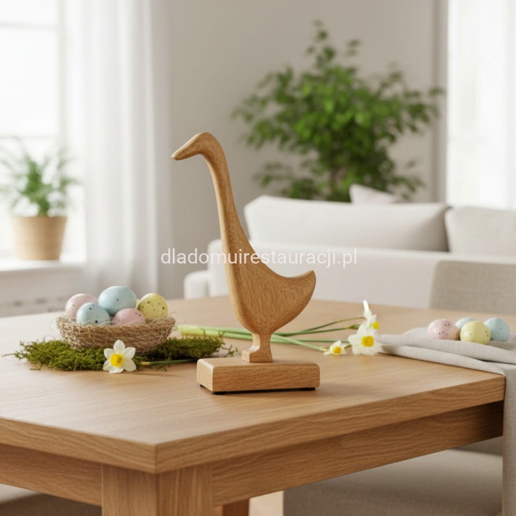 ges wielkanocna figurka dekoracyjna z drzewa mango cm.jpg