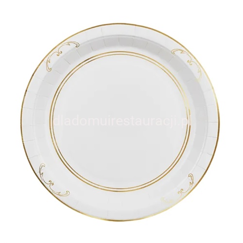 talerzyki biale ze zlotym ornamentem slub komunia 26cm.jpg