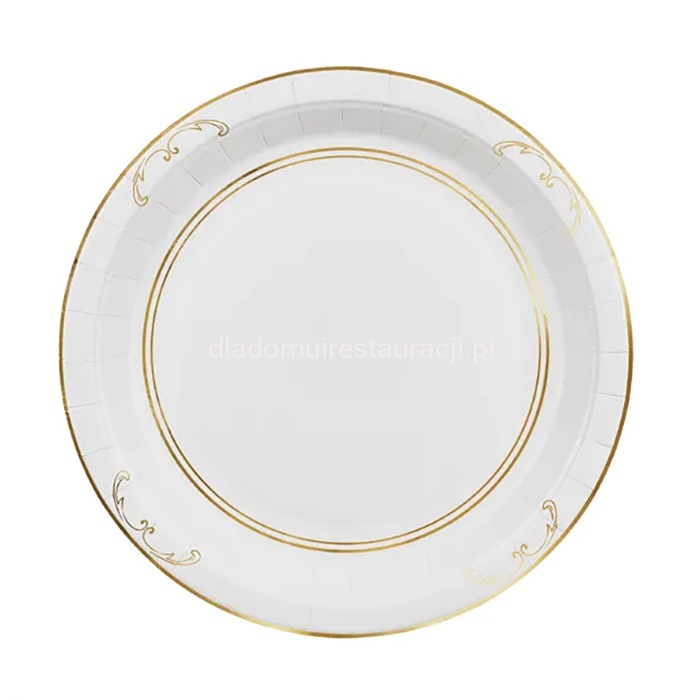 talerzyki biale ze zlotym ornamentem slub komunia 26cm.jpg