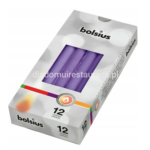 swiece bolsius szpice Fioletowe 12 szt.2.jpg