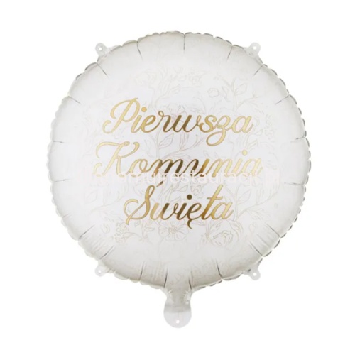 balon foliowy okragly pierwsza komunia bialo-zloty.jpg